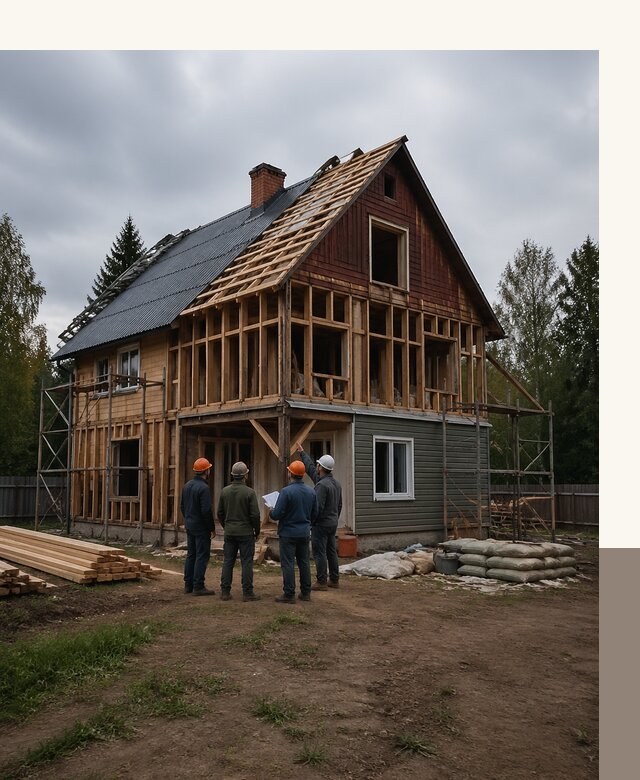 Реконструкция дачного дома в Скопине под ключ с проектом