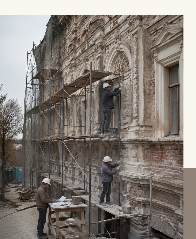 Реставрация объектов культурного наследия под ключ в Скопине