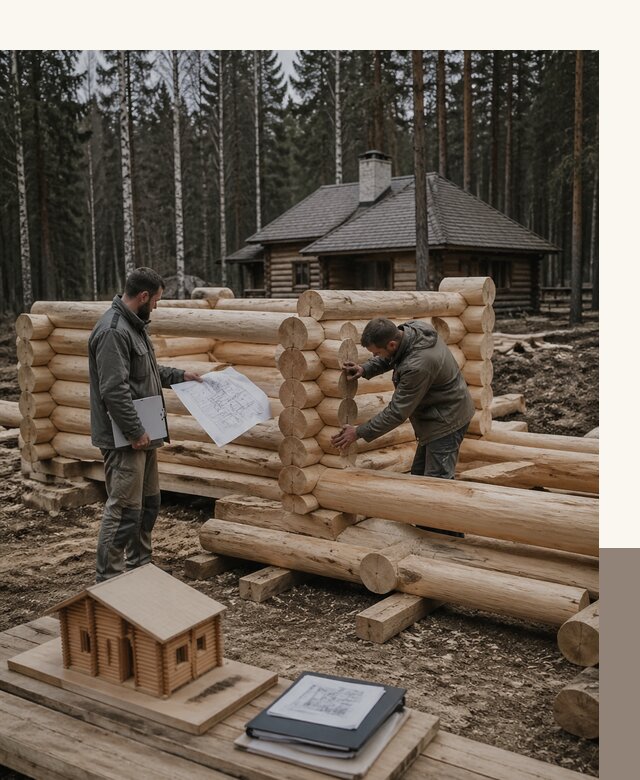 Проектирование и строительство домов из бревна в Скопине